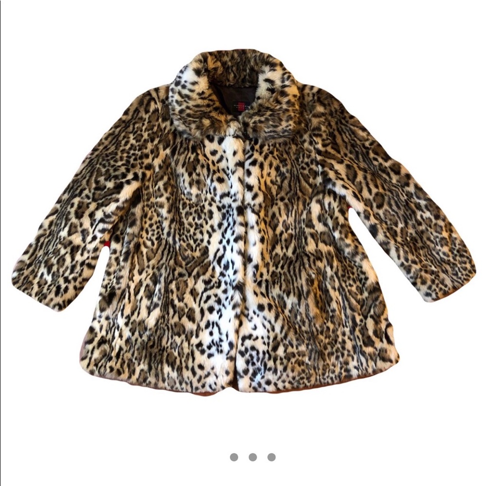 1980’s Vintage Faux Cheetah Fur Coat by Gallery